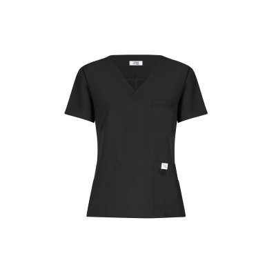 Breathing Scrub Top - Black / Negro 